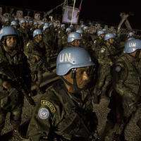 Brazilian peacekeepers serving with the United Nations Stabilization Mission in Haiti (MINUSTAH). 